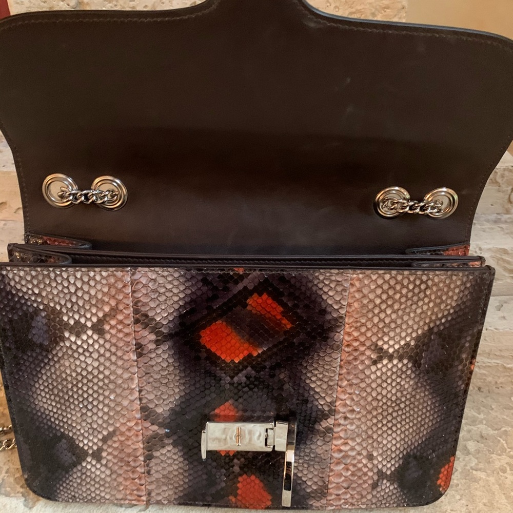 Gucci - Gucci Interlocking Python Shoulder Bag - image 5